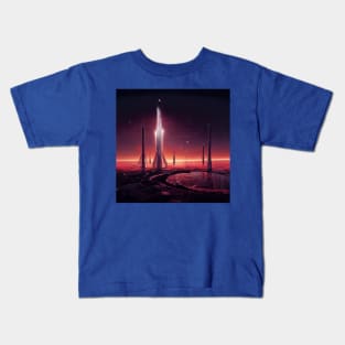 Interplanetary Spaceport Kids T-Shirt